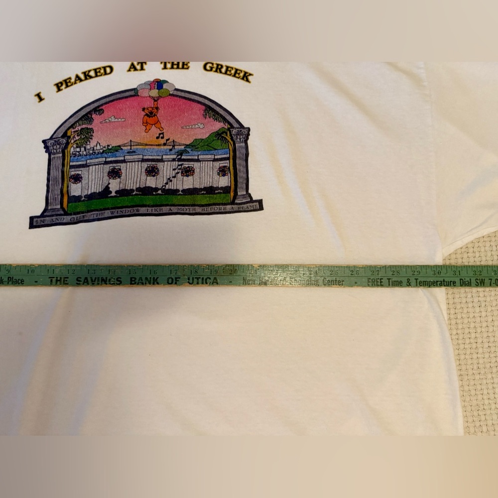 Grateful Dead โก๏ธ T-shirt "I PEAKED AT THE GREEK" Reproduction Size 5XL - Picture 6 of 7